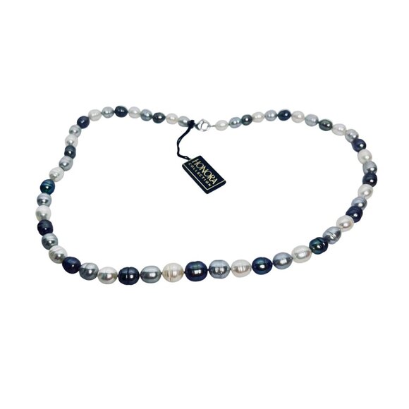 Honora Multi Colored Graduated Cultured Freshwater Pearl Necklace 20" (6032-1-2) - Picture 7 of 10